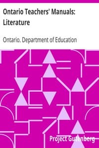 Ontario Teachers' Manuals: Literature book cover