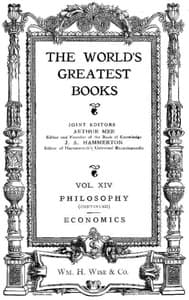 The World's Greatest Books — Volume 14 — Philosophy and Economics book cover
