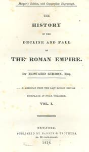 The History of the Decline and Fall of the Roman Empire
Table of Contents with links in the HTML file to the two Project Gutenberg editions (12 volumes)