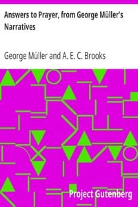 Answers to Prayer, from George Müller's Narratives book cover