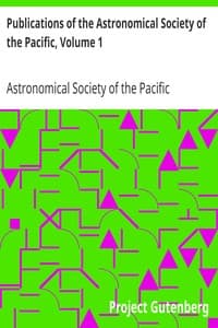 Publications of the Astronomical Society of the Pacific, Volume 1 book cover