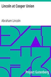 Lincoln at Cooper Union