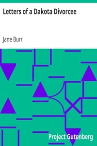 Letters of a Dakota Divorcee book cover