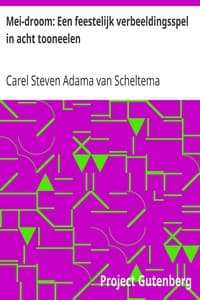 Mei-droom: Een feestelijk verbeeldingsspel in acht tooneelen book cover