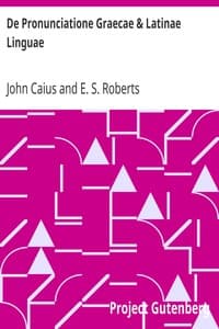 De Pronunciatione Graecae & Latinae Linguae book cover
