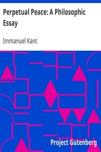 Perpetual Peace: A Philosophic Essay book cover