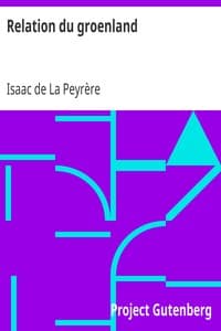 Relation du groenland book cover