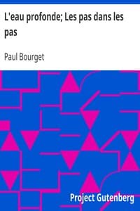 L'eau profonde; Les pas dans les pas book cover