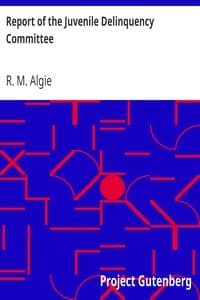 Report of the Juvenile Delinquency Committee book cover