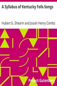 A Syllabus of Kentucky Folk-Songs
