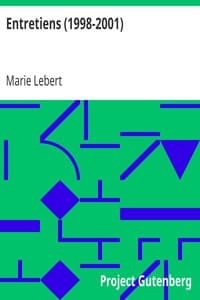 Entretiens (1998-2001)