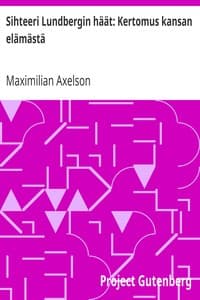 Sihteeri Lundbergin häät: Kertomus kansan elämästä book cover
