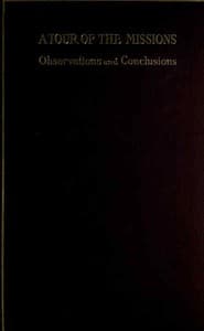 A Tour of the Missions: Observations and Conclusions book cover