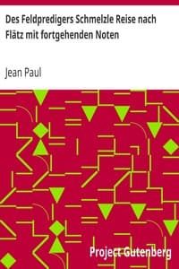 Des Feldpredigers Schmelzle Reise nach Flätz mit fortgehenden Noten book cover