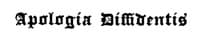 Apologia Diffidentis book cover