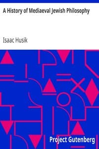 A History of Mediaeval Jewish Philosophy
