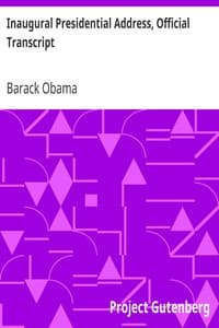 Inaugural Presidential Address, Official Transcript