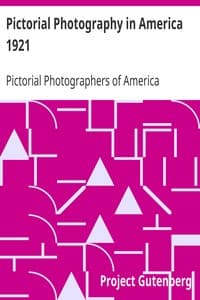 Pictorial Photography in America 1921 book cover
