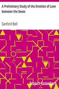 A Preliminary Study of the Emotion of Love between the Sexes book cover