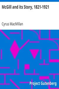 McGill and its Story, 1821-1921