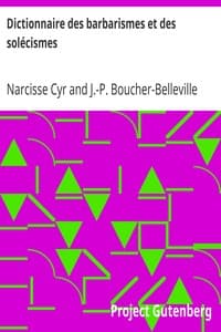 Dictionnaire des barbarismes et des solécismes