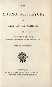 The Young Surveyor; Or, Jack on the Prairies book cover