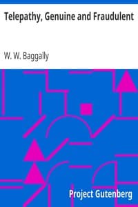 Telepathy, Genuine and Fraudulent book cover