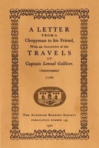 A Letter From a Clergyman to his Friend,
with an Account of the Travels of Captain Lemuel Gulliver