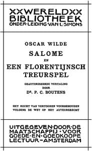 Salome en Een Florentijnsch Treurspel