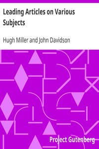 Leading Articles on Various Subjects