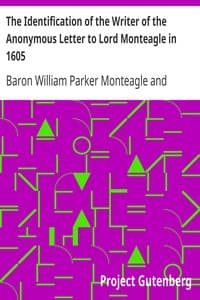 The Identification of the Writer of the Anonymous Letter to Lord Monteagle in 1605
