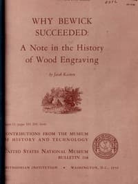 Why Bewick Succeeded: A Note in the History of Wood Engraving book cover