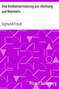 Eine Kindheitserinnerung aus »Dichtung und Wahrheit« book cover