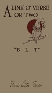 A line-o'-verse or two book cover