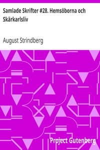 Samlade Skrifter #28. Hemsöborna och Skärkarlsliv book cover