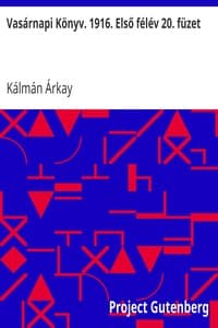 Vasárnapi Könyv. 1916. Első félév 20. füzet book cover