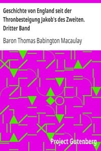 Geschichte von England seit der Thronbesteigung Jakob's des Zweiten. Dritter Band book cover