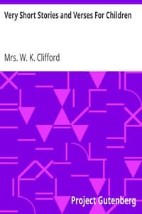 Very Short Stories and Verses For Children book cover