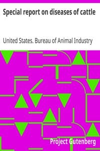 Special report on diseases of cattle