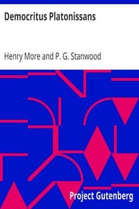 Democritus Platonissans book cover