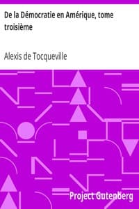De la Démocratie en Amérique, tome troisième book cover