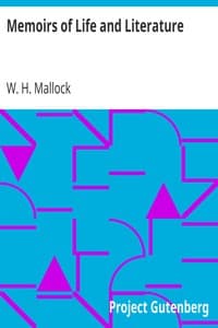 Memoirs of Life and Literature book cover