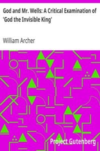 God and Mr. Wells: A Critical Examination of 'God the Invisible King'