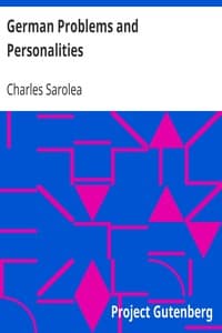 German Problems and Personalities book cover