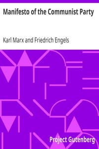 Manifesto of the Communist Party book cover