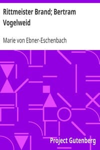 Rittmeister Brand; Bertram Vogelweid
Zwei Erzählungen