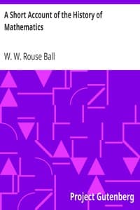 A Short Account of the History of Mathematics