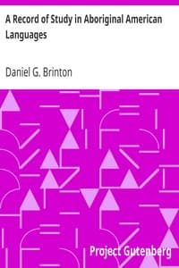 A Record of Study in Aboriginal American Languages book cover