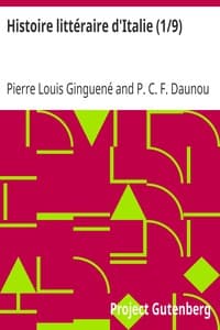 Histoire littéraire d'Italie (1/9)