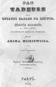 Pan Tadeusz
Czyli Ostatni Zajazd na Litwie. Historja Szlachecka z r. 1811 i 1812 we Dwunastu Księgach Wierszem book cover